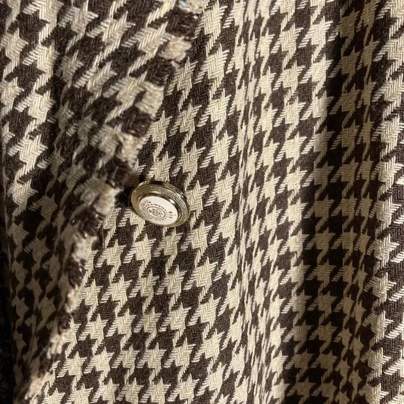 SHEIN houndstooth long blazer - Picture 4 of 5